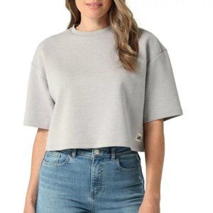 Lee® Women's Cropped Tee NWT (Light Grey Heather) XL